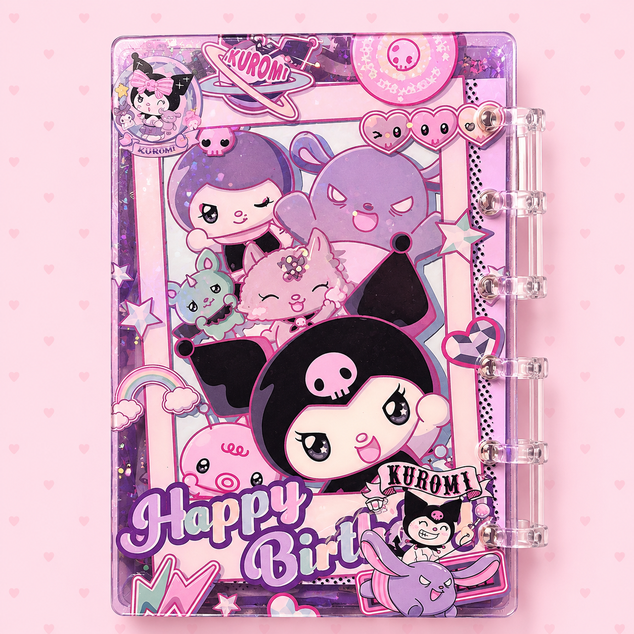 kuromi dreamy days shaker notebook ♡