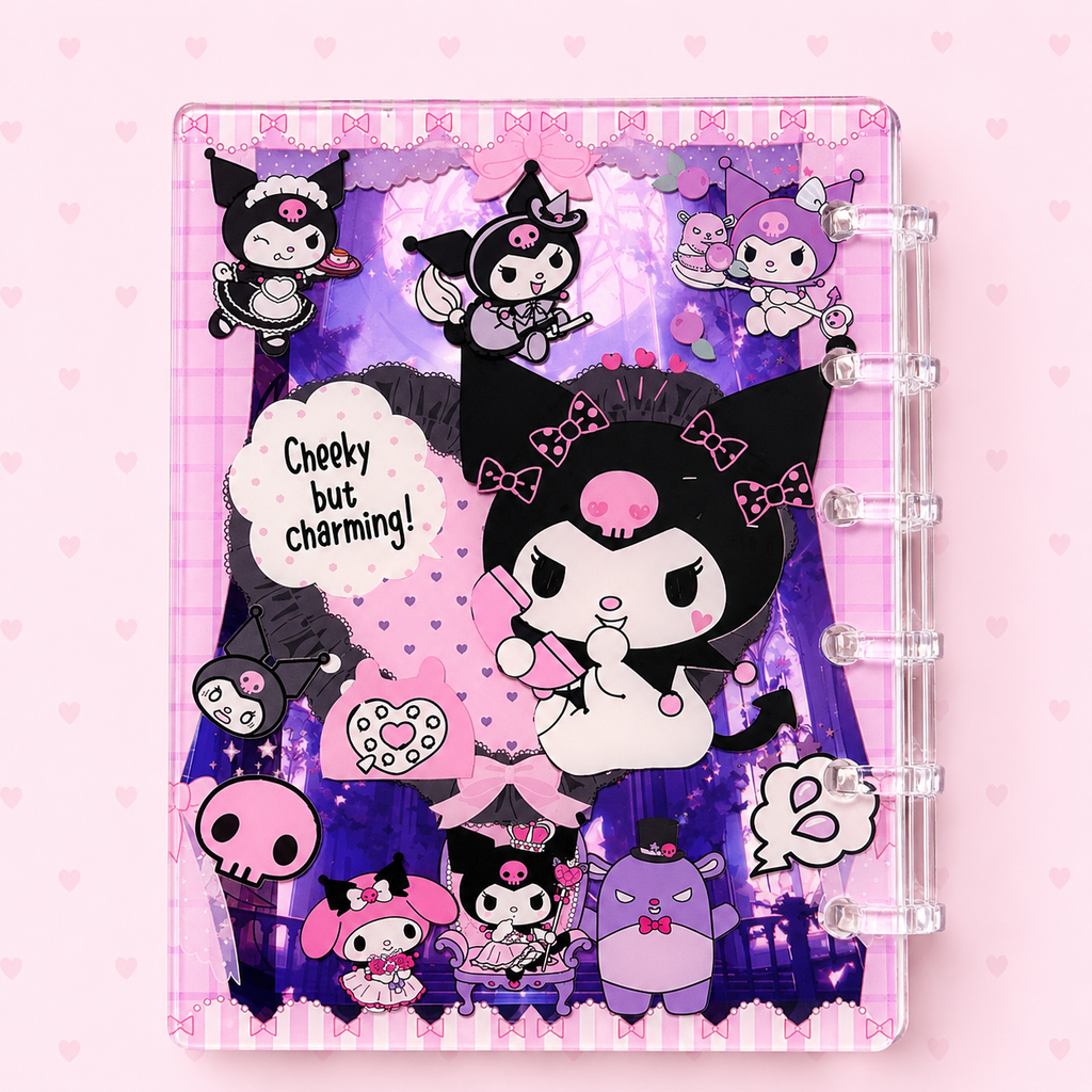 kuromi perfume shaker notebook ♡