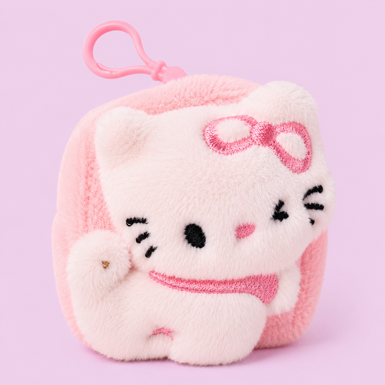 ♡ hello kitty plush coin purse keychain