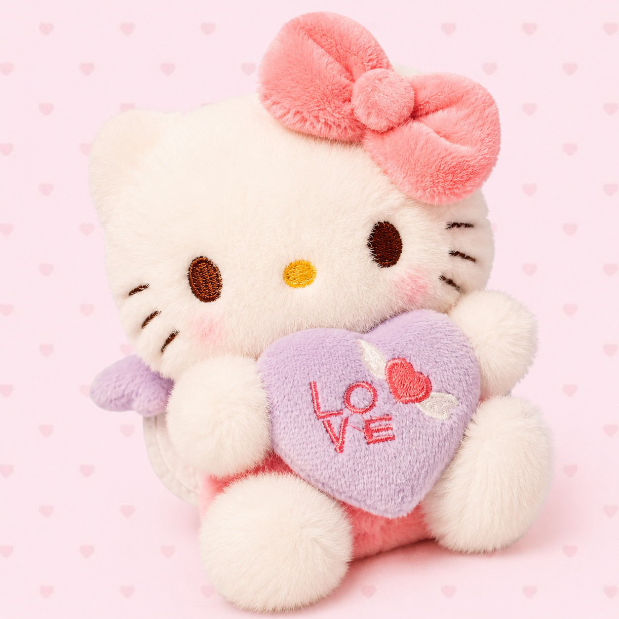 ♡ hello kitty lavender love plush keychain