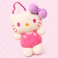 ♡ hello kitty bow plush keychain
