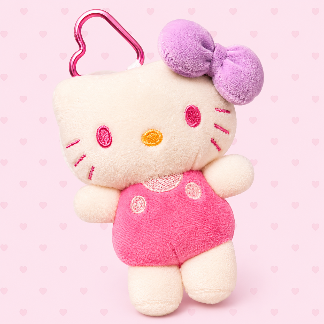 ♡ hello kitty bow plush keychain
