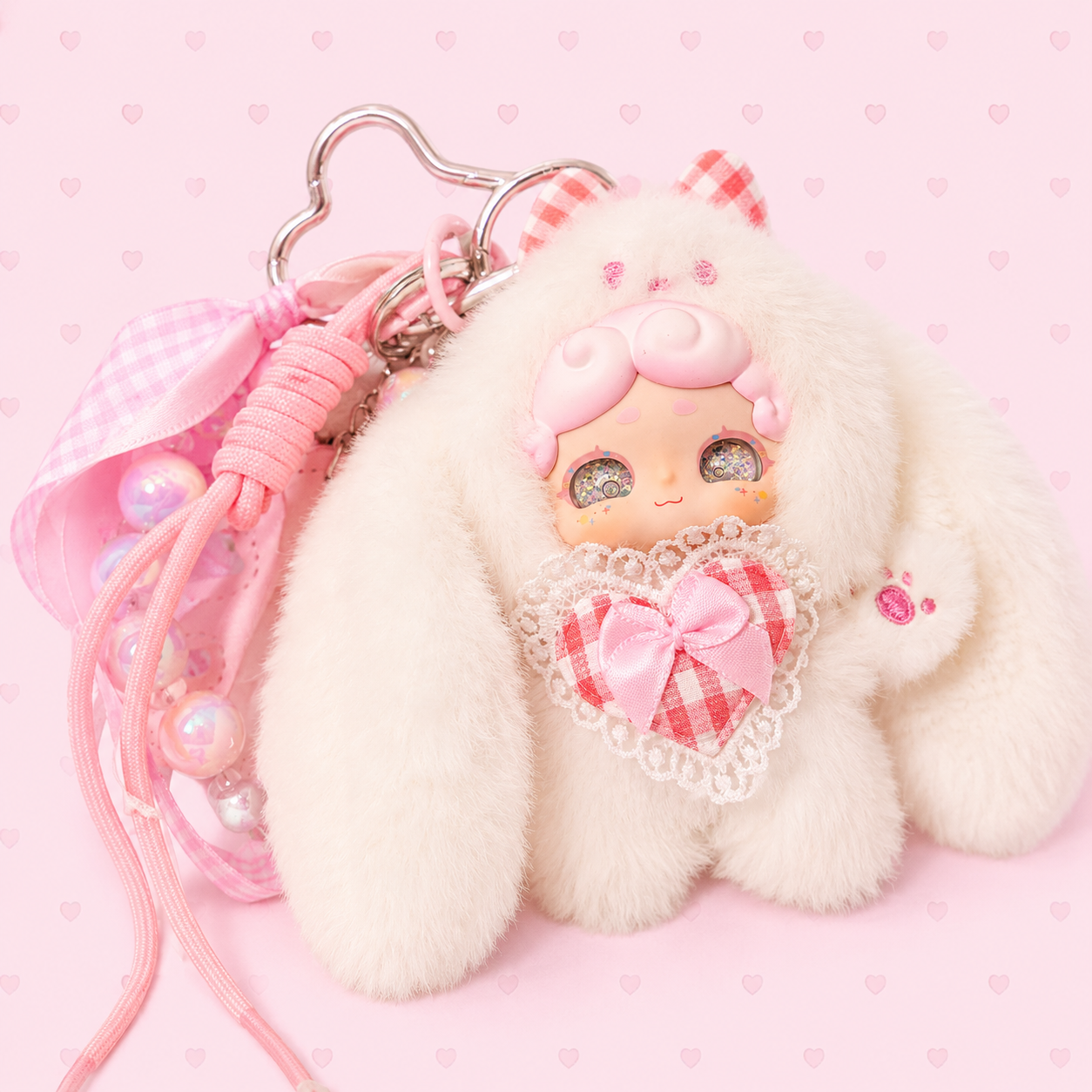 ♡ lucky deer nai - bunny rabbit curated bag charm