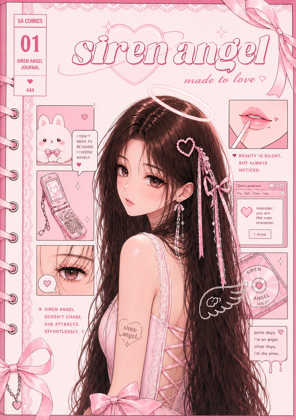 Siren Angel ♡ A5 Hardcover Journal (PRE-ORDER)