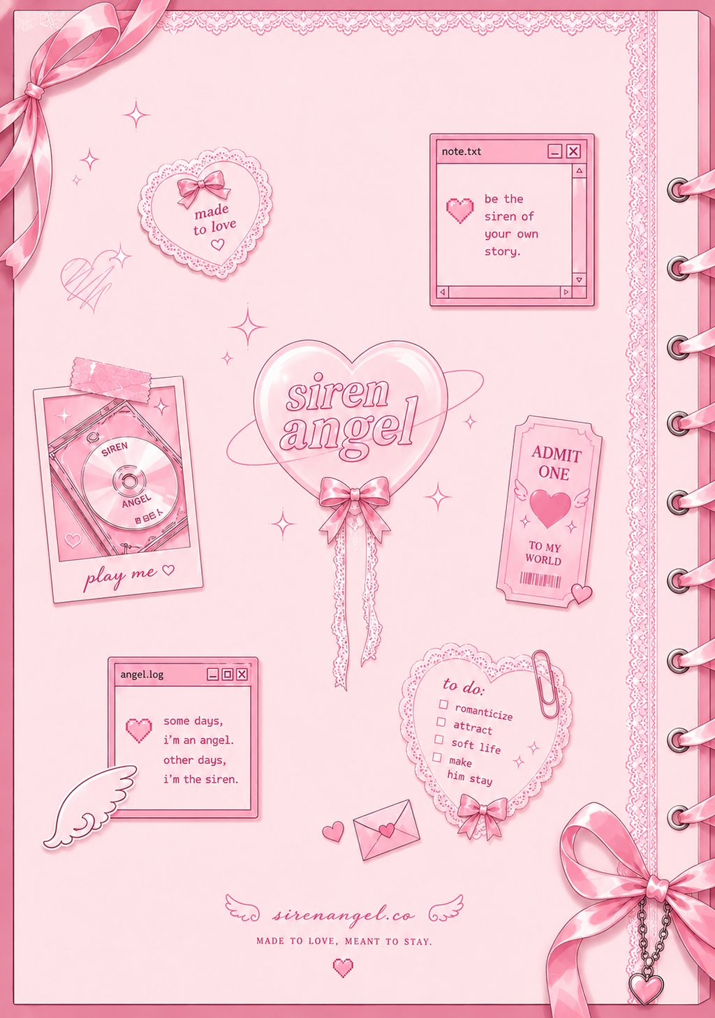Siren Angel ♡ A5 Hardcover Journal (PRE-ORDER)