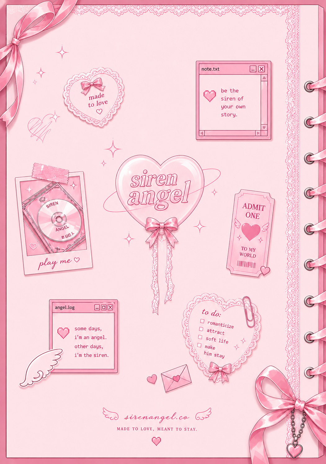 Siren Angel ♡ A5 Hardcover Journal (PRE-ORDER)