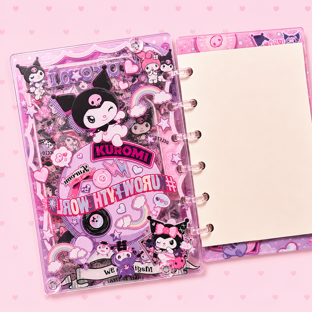 kuromi dreamy days shaker notebook ♡