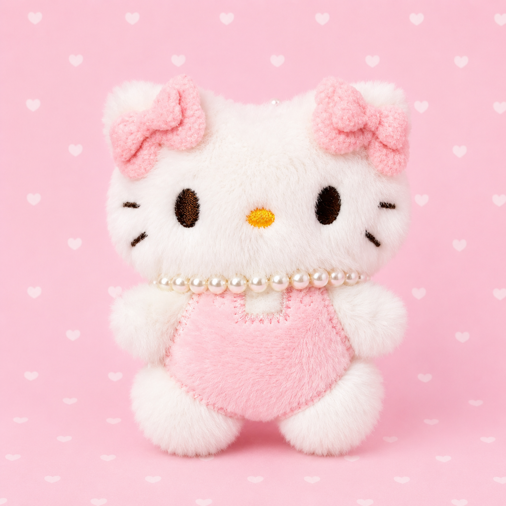 ♡ hello kitty pearl plush charm