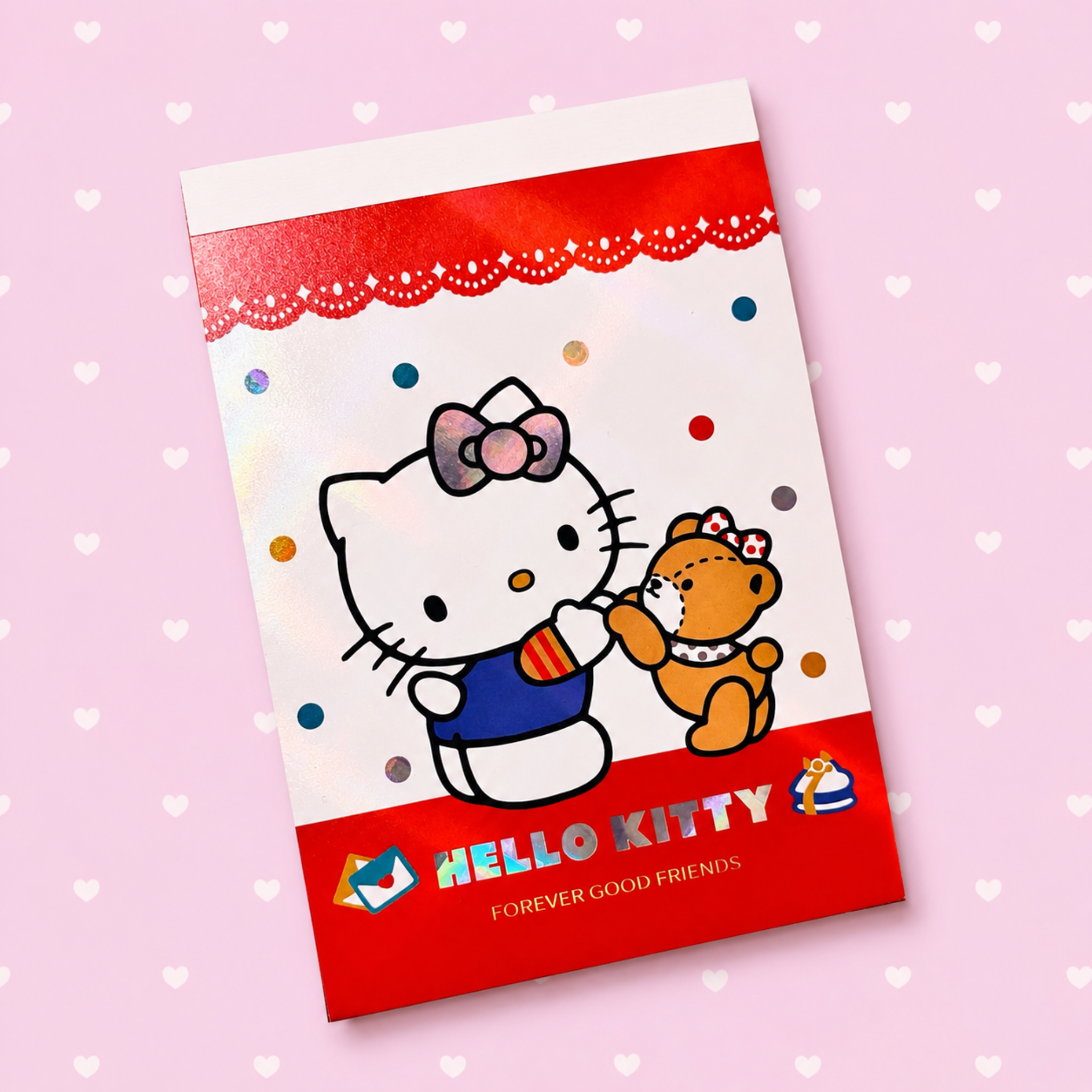 ♡ hello kitty forever good friends memopad