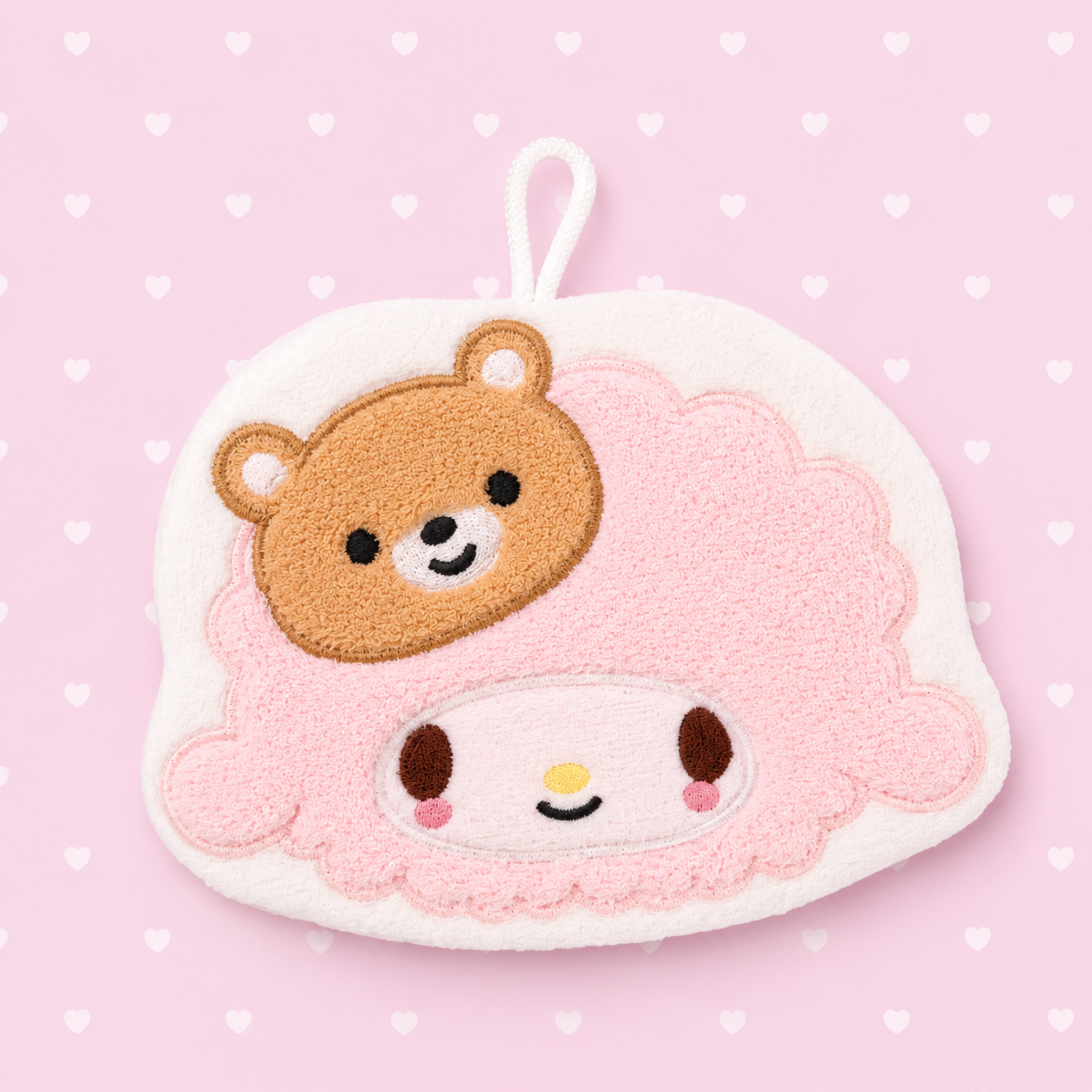 ♡ teddy bear my sweet piano hand towel